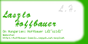 laszlo hoffbauer business card